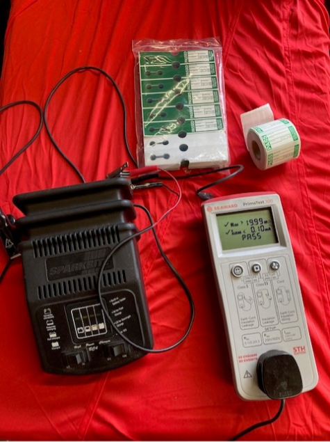 Some of the equipment used by Midlands Portable Appliance Testing