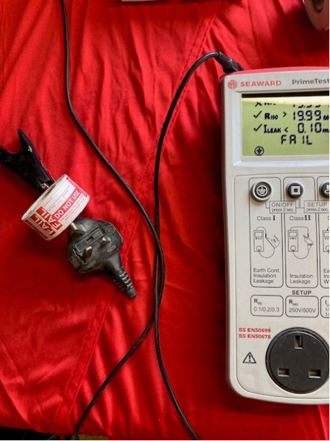 Failed Portable Appliance Test